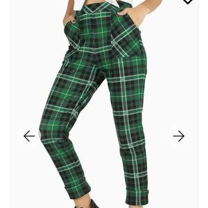 ISO!!! DO NOT BUY!!! BM TARTAN SLYTHERIN CUFFED PANTS